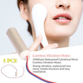 Coreless Vibration Motor, 5 Pieces 14500 rpm Waterproof Cylindrical Micro Coreless Vibration Motor Smart Glasses and Massager