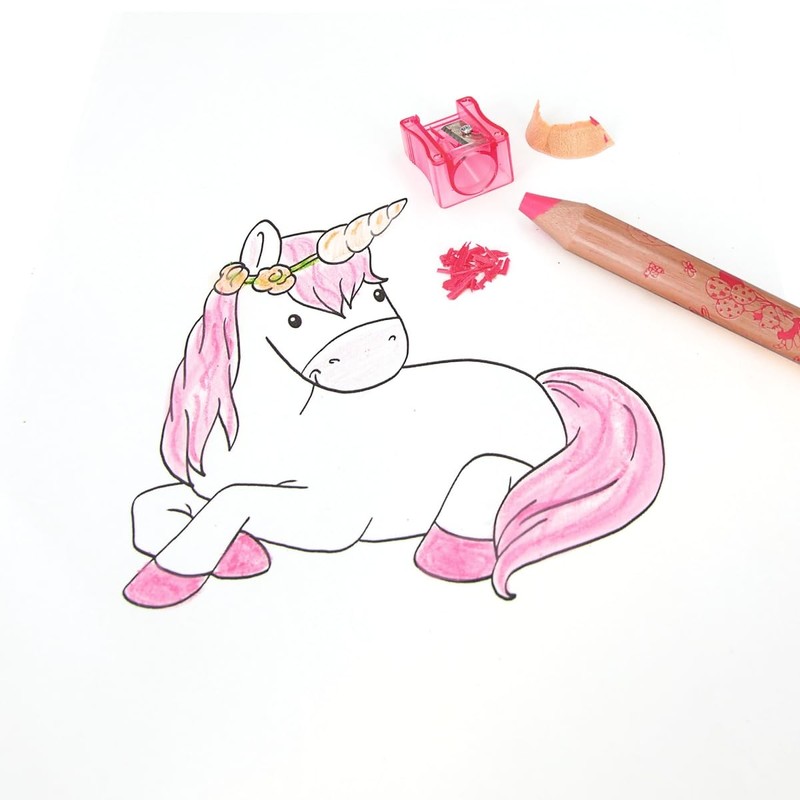 Depesche 12181 Princess Mimi Colouring Pencils, 5 Thick Colouring Pencils