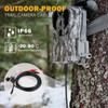 KSK 118-inch Trail Camera Power Cord with Alligator Clips, 4.0x1.7mm