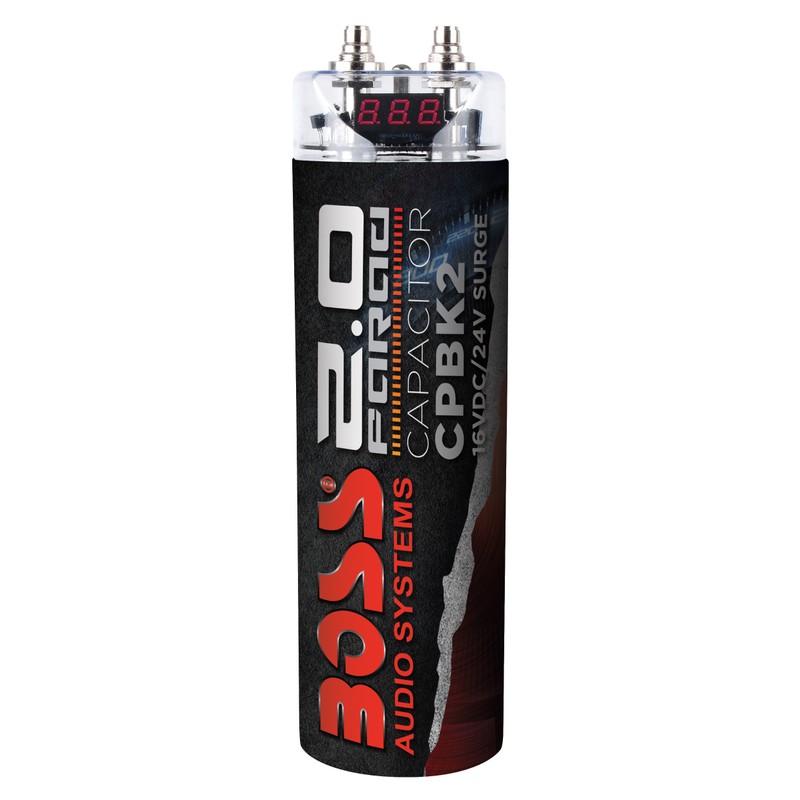 BOSS Audio Systems CPBK2 Car Capacitor - 2 Farad, Energy