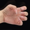 600Pcs Square Short Fake Nails Tips Half Cover Clear Acrylic