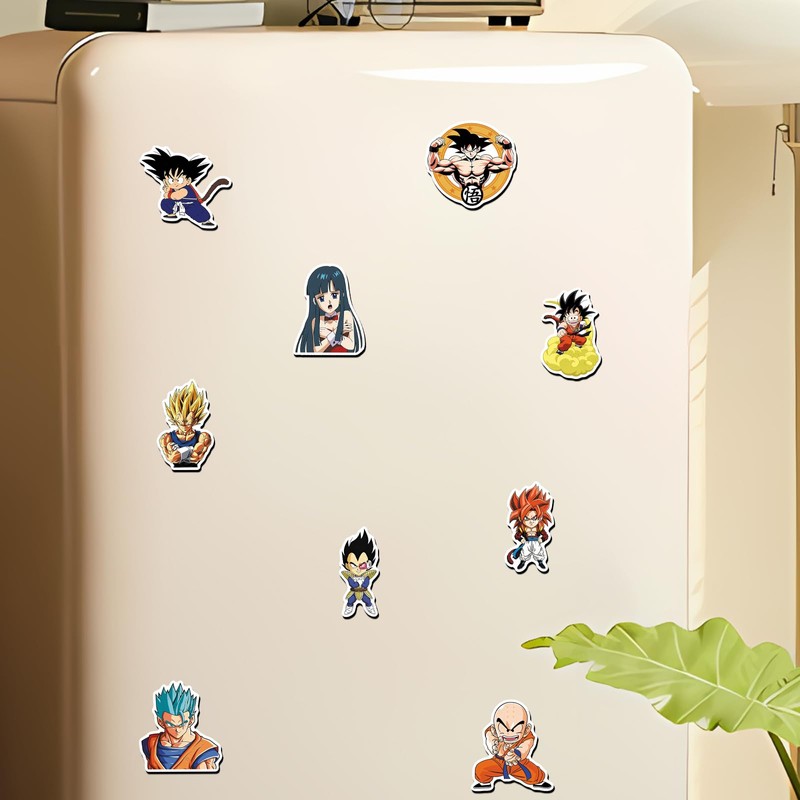 Dragon Ball Fridge Magnets Set - 20 Pcs Mixed Cartoon