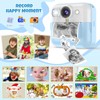 Kid Camera for Boys,Portable Toddler Blue Printing Camera Toy 1080P