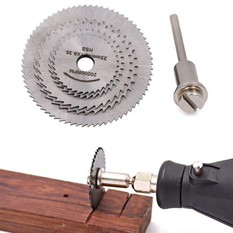 Saipor 12pcs/2Sets HSS Circular Wood Cutting Saw Blade Discs with