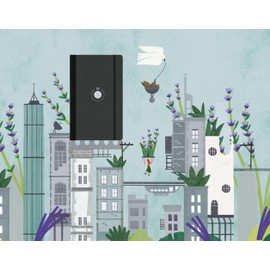 Flexbook Notebook Note 192 Pages Lined Pages 9 x 14 cm Couverture Noire/Dos Noir