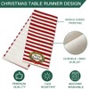 Christmas Table Runner, Linen Look, Washable Tablecloth, 33 x 183