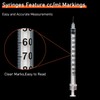 20 Pack 1ml Syringes with 31Gx6mm Plastic Multiple Uses Measuring