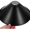 DCVOLTAGE 2 Pack Modern Ceiling Lamp Shade Black Metal Cone