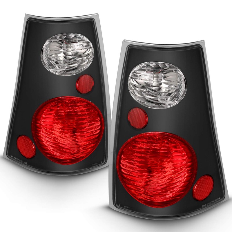 AmeriLite Black Replacement Brake Tail Lights Set for 01-05 Ford