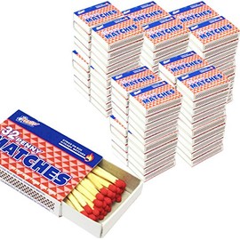 2 Set of 100 Packs Matches Strike on Box Kitchen Camping Fire Starter Lighter