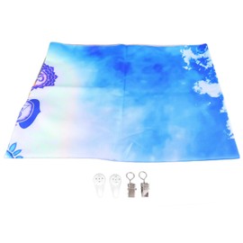 Fluorescent Flower Tapestry UV Luminous Flower Tapestry Blacklight Wall Hanging Tapestry for Bedroom Dormitory GTYJ(57) 230X180cm / 91X71in