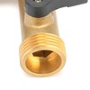 G3/4 Female Thread Connector Brass Ball Valve Hose 3‑Way Connector