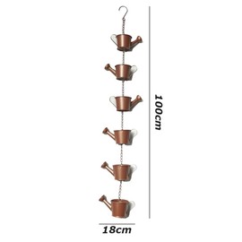 Rain Chains,Kettle Wind Chimes,Rainwater Catcher,Flower Pot Rain Chain,Garden Ornaments,Wind Chimes Hanging Decor,for Garden,Balcony