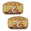 2 PCS No Step On Snek Patch Funny Tactical Emblem
