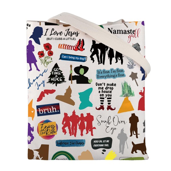 CMNIM Wizard Oz Gifts Wizard Movie Character Tote Bag Movie