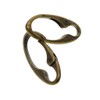 Sharplace Pack of 2 Vintage Bronze Oval Carabiner Spring Snap
