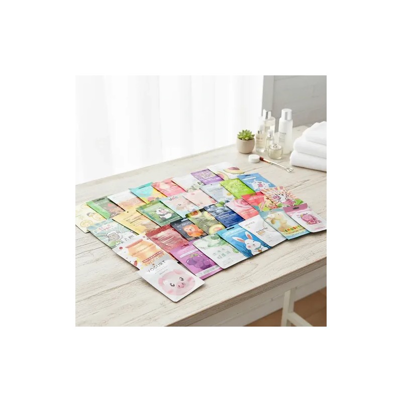 100 Mascarillas Hidratantes Facial Coreanas Kawai