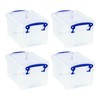 Really Useful Box 1.6 Liters Storage Container w/Snap Lid and
