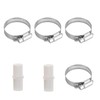 MAREKINEKO 2 SET Universal Washing Machine Drain Hose Extension, Clamp