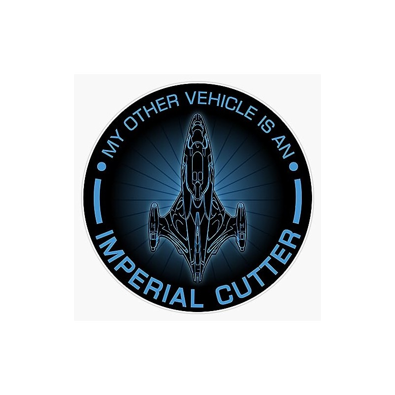 Elite Dangerous: Other Vehicle Imperial Cutter Sticker Bumper Sticker Vinyl
