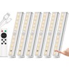 Remote Control Under Cabinet Lighting Wireless 6 Pack, 20-LED Dimmable