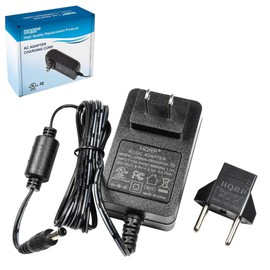 HQRP AC Adapter Compatible with Casio LK-160 / LK160 / LK-165 / LK165 / LK-247 / LK247 Keyboards Power Supply Cord Plus HQRP Euro Plug Adapter
