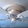 Ekena Millwork CMP19BA Baltimore Thermoformed PVC Ceiling Medallion, 19"OD x