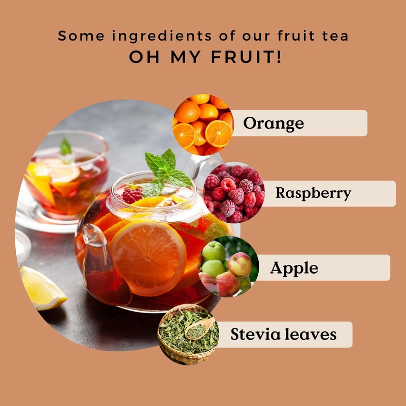 Oh My Fruit Organic Loose Leaf 100g (50 Cups) |