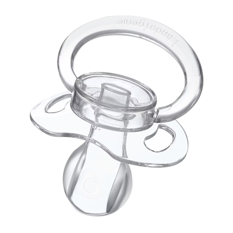 Landofgenie Schnuller für Erwachsene Knochenform transparenter Schnuller Weiß