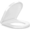 SADALAK D/U Shape Toilet Seat,Soft Close and Quick-Release for Easy