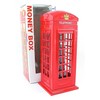 London Souvenir Die Cast Metal with Plastic Parts Red Telephone Box Money Box - Plastic