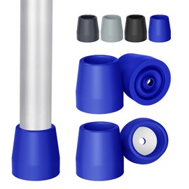 supregear Rubber Feet 25 mm for Folding Walkers, Pack of 4, Blue