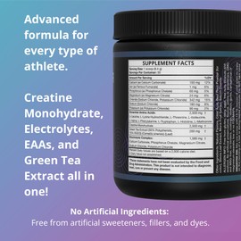 Fuel 4 Ever Fast Fasting Electrolyte Powder | with Creatine, Essential Amino Acids & Green Tea Extract | No Sugar, No Artificial Sweeteners or Ingredients | Watermelon Flavor 30 Servings