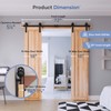 EaseLife 6FT Double Door Sliding Barn Door Hardware Track Kit,Basic