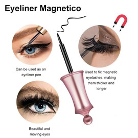 Magnetic Eyeliner, Magnetic Eyeliner, Magnetic Liquid Eyeliner, Magnetic Eyeliner for Magnetic Eyelashes, Magnetic Waterproof Eyeliner, Black Eyeliner, Quick Drying, Style 2