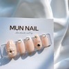 MunNail Pearl Flower Nail Tips - Mediaval / MunNail 진주꽃