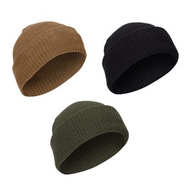 Rothco Acrylic Watch Cap 3-Pack, Coyote Brown, & Olive Drab