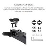 Double-sided Clip Pedals MTB Pedals Cycle Pedals with Cleats Replacement