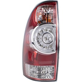 Left Driver Side Tail Light Compatible With 2005-2015 Toyota Tacoma Pickup Tail Light LED Lens Bulb and Harness Included (Left Driver Side)
