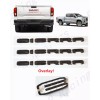 Auto 3pc Overlay GLOSS BLACK 2019+ GMC SIERRA LETTER EMBLEM