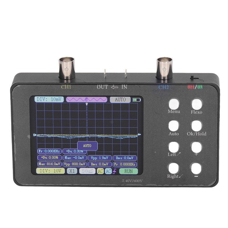 Digital Oscilloscope 2 Channel Portable Signal Generator 2Mhz Bandwidth 50M