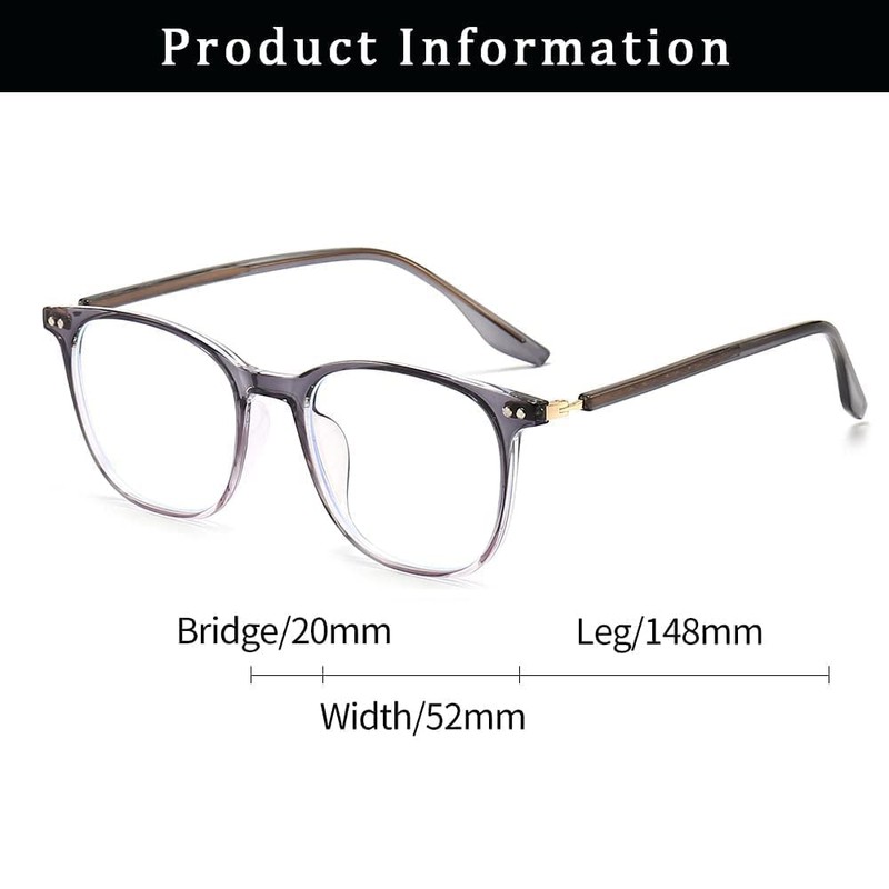 Kelens Blue Light Filter Glasses Women Men Square Clear Lens