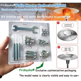 Replacement Hardware Bolt & Nut Set for Patio Heater - Propane Outdoor Space Heater Accessories for Round Umbrella Shape Stand-up Pyramid Heaters Heat Kit