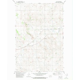 YellowMaps Lark ND topo map, 1:24000 Scale, 7.5 X 7.5 Minute, Historical, 1980, Updated 1980, 26.9 x 22 in - Polypropylene