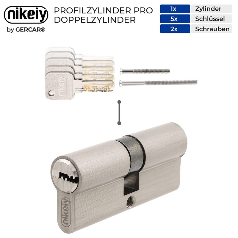 GERCAR Pro Keyed Alike 2x Lock Cylinder 45/50 Set 2