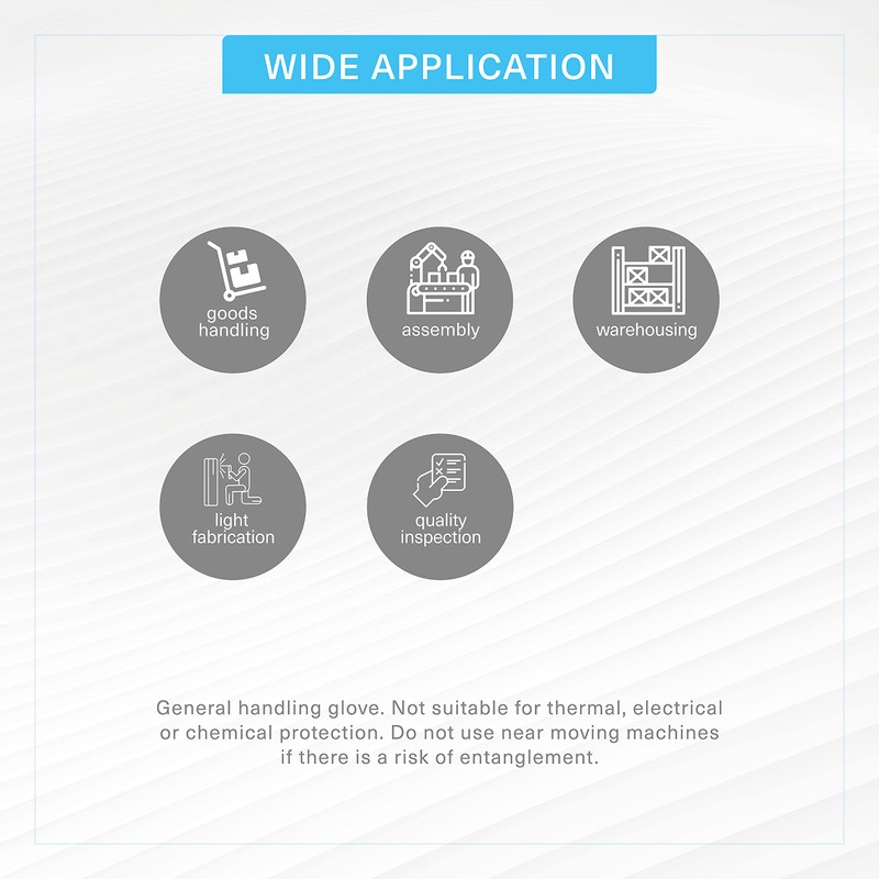 Skytec 1 Pack Aria Foam Grey Safety Work Gloves –