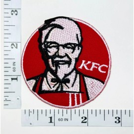 Unbranded Embroidered Patch - KFC - Colonel Sanders - NEW - Iron-on/Sew-on