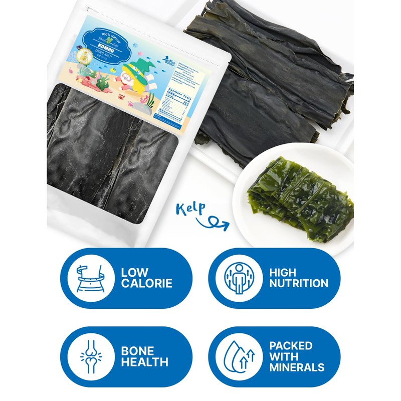 NICE WITCH'S Korean wild Kombu 100% Pure Dried Seaweed Traditional