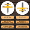 OLETBE 3 PCS Router Bit Set, 1/2-Inch Shank Round Over