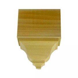 NewMouldings EWCR62 Crown Mid Block 3-1/2 Tall x 2-3/8 deep 4-3/4" Face Unfinished - Maple